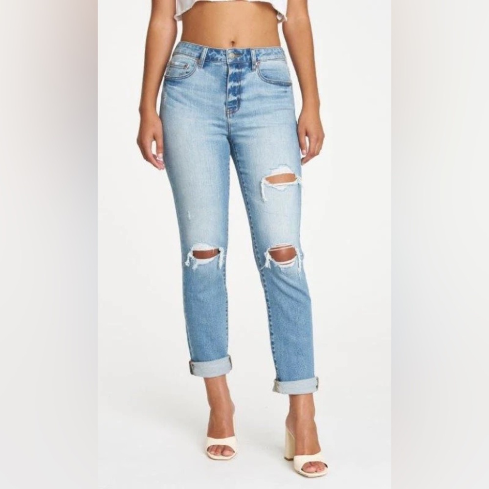 DAZE Denim The Lovergirl Busted knee Hug Roller Jeans Size: 30